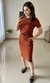Conjunto Anarruga Blusa com Saia de Fenda (Terracota) - comprar online