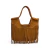 Bolsa Couro Camurça Caramelo Alcalina - comprar online
