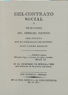 Del contrato social o principios del derecho politico