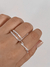 Anillo barra diagonal cubic - comprar online