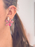 Aros FLORA (fucsia) - comprar online