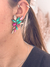 Aros GRECIA (fucsia&verde) - comprar online