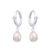 Argollas con perla gota 1,4cm