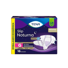 Fralda Adulto Tena Slip Noturna G 16 Und