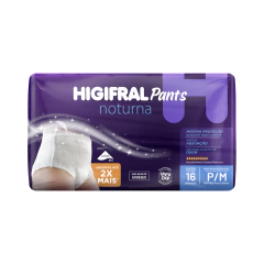 Roupa Íntima Adulto Higifral Pants Noturna P-M 16 und