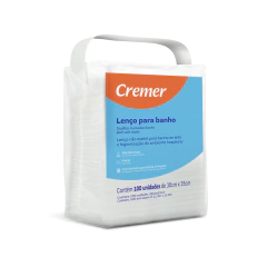 Lenço para Banho Cremer com 100 unidades - comprar online