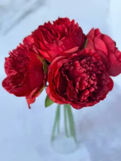 Imagen de PEONIAS BOUQUETE 5 FLORES 33CM PA10