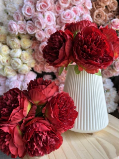 Imagen de PEONIAS BOUQUETE 5 FLORES 33CM PA10