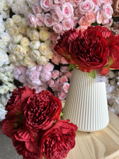 PEONIAS BOUQUETE 5 FLORES 33CM PA10 en internet