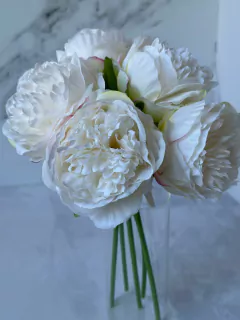 PEONIAS BOUQUETE 5 FLORES 33CM PA10 - tienda online