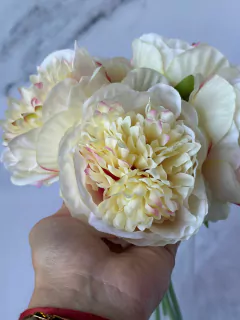 PEONIAS BOUQUETE 5 FLORES 33CM PA10 - comprar online