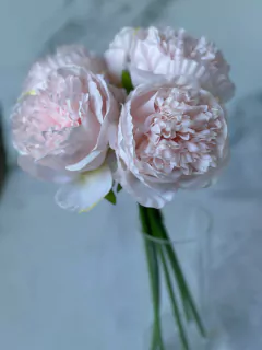 PEONIAS BOUQUETE 5 FLORES 33CM PA10