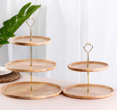 TORRE BANDEJA DE MADERA REDONDAS PA306 en internet