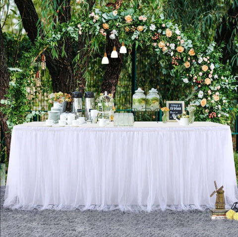 POLLERA PARA DECORACION DE MESA