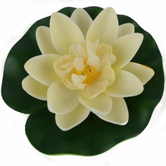 FLOR FLOTANTE NATURAL LILY DE 10cm PA226 - comprar online