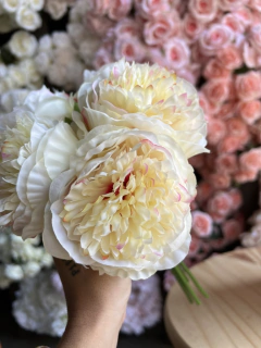PEONIAS BOUQUETE 5 FLORES 33CM PA10 - comprar online