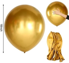 GLOBO METALICO LATEX 18 PULGADAS x 50 unidades PA17-ME-18