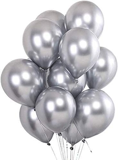 GLOBO METALICO LATEX 12 PULGADAS x 50 unidades PA17-ME-12 - comprar online