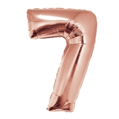 GLOBO NUMERO METALIZADO 32 PULGADAS ROSE GOLD X UNIDAD PA19-FME-RG-32 - comprar online