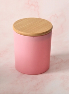 Imagen de FRASCO DE VIDRIO X6 U. CON TAPA HERMETICA ROSA PA434