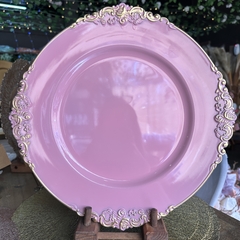 PLATO DE SITIO x 6u ROSA BEBE PA456 - PITTA IMPORTACIONES