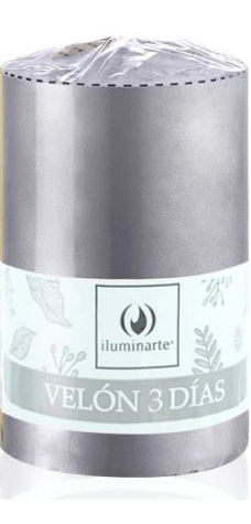 VELON 3 DIAS PLATA 8cm (013C-PL)