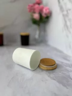 FRASCO DE VIDRIO CON TAPA HERMETICA BLANCO PA433