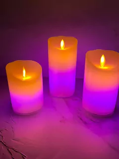 SET VELAS LED MULTICOLOR PA405