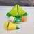 Set de Frutitas 2.0 ( melón, kiwi, pera, durazno, cuchillo y tabla)