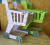 Carrito de Compras Verde/Lila