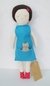 Muñeca con gato en el bolsillo - comprar online