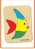 Imagen de Rompecabezas Chico Pez Colores 4 pzs.