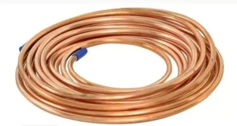 Caño De Cobre rollo de 1/2 X 15 Mtrs. Importado - comprar online