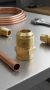 Union de bronce Flare - Soldar 3/8