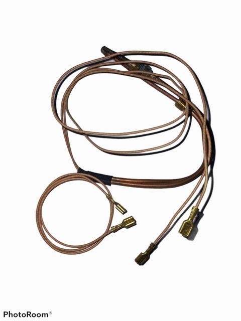 TERMOCUPLA BIFIDA UNIVERSAL S/ROSCADO C/TOPE 9X1 200X2+720/270 C/PROLON 450 23354