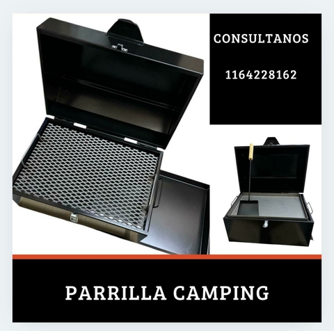Parrilla portatil de camping
