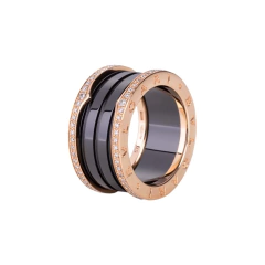 Anel Bvlgari B. zero 1 com diamante