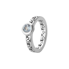 Anel vivara de prata