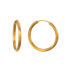 Brincos de argola em ouro 18k