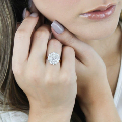 anel chuveiro de diamantes