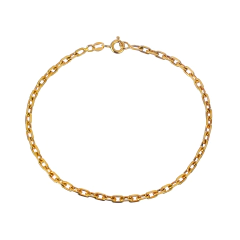 Pulseira masculina de elos em ouro