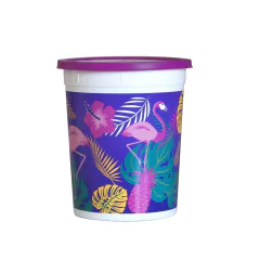 Contenedor Decorado de 1 lt. Flamencos NUVA. ART. #6740 - comprar online
