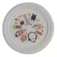 Plato infantil decorado con animalitos NUVA. ART. #20700