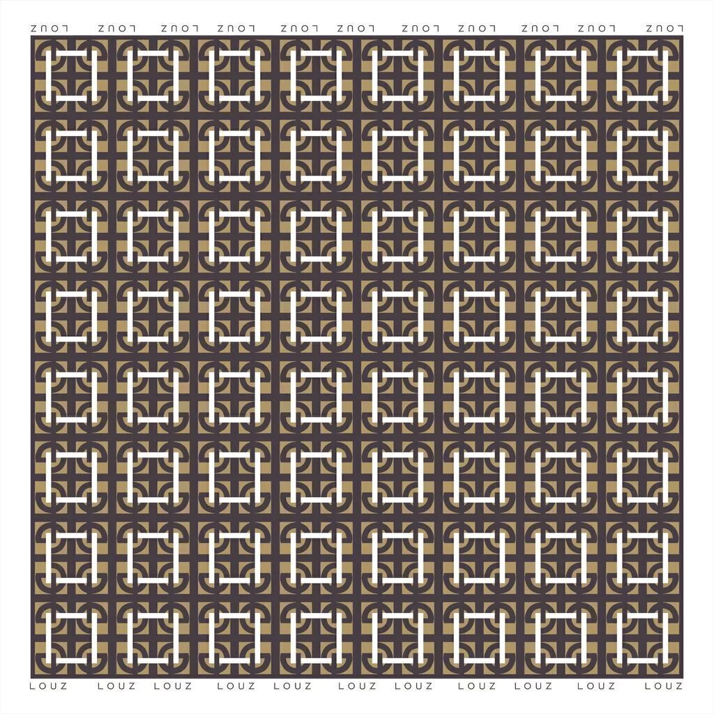 Bandana logomania Marron
