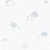 Papel de Parede Bucalo Enzo 288-2 papel de parede infantil, nuvens e arco-íris azul, fundo branco, estrelas, estampa lúdica, decoração bebê, céu, Coelho Decorações.