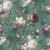Papel de Parede Flora Floral Verde Esmeralda com Flores Vibrantes 84551 - comprar online