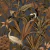 Papel de Parede Flora Tropical Azul Marinho com Pássaros e Folhagem 84704 - comprar online