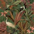 Papel de Parede Flora Tropical Verde Escuro com Folhagem e Aves 84759 - comprar online