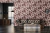 Papel de Parede My Home My Spa Floral Vermelho Preto 387004 na internet