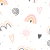 Papel de Parede Cute Arco Íris (m2) - comprar online